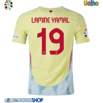 Maglie da calcio Spagna Lamine Yamal #19 Seconda Maglia Europei 2024 Manica Corta